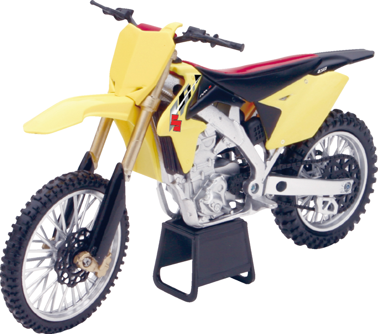 NEW RAY TOYS Suzuki RM-Z 450 Dirt Bike - 1:12 Scale - Yellow/Black 57643
