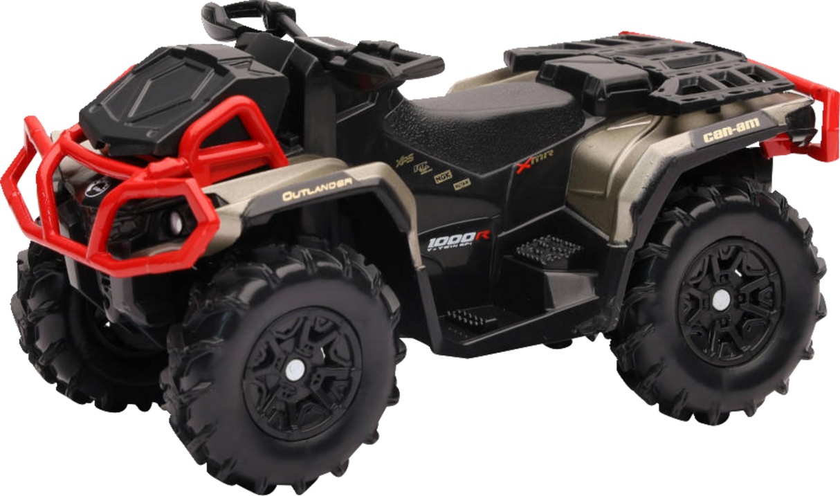 NEW RAY TOYS Mini Outlander - 1:18 Scale - Black/Brown/Red - without Plow 07373