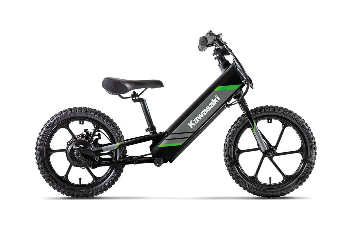 2025 Kawasaki Elektrode Electric Balance Bike Black