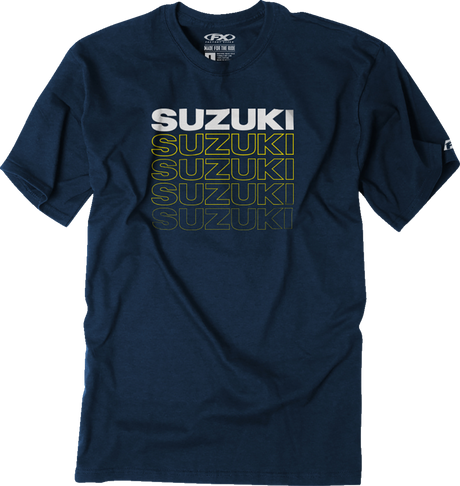 FACTORY EFFEX Suzuki Repeat T-Shirt - Heather Navy - Large 27-87424