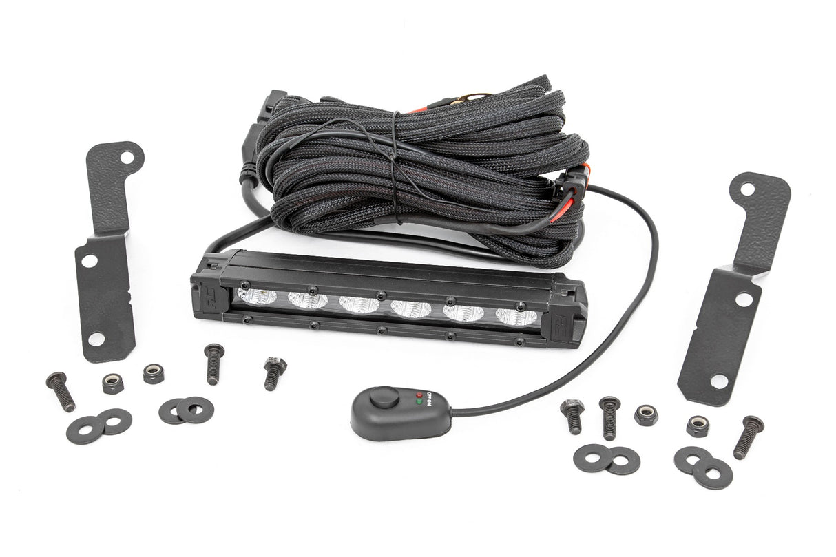 LED Light Kit | Cowl Mount | 6" Black Slimline | Can-Am Maverick X3