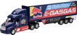NEW RAY TOYS Peterbilt TLD Red Bull GASGAS Race Team Truck - 1:32 Scale - Blue/Red 11053