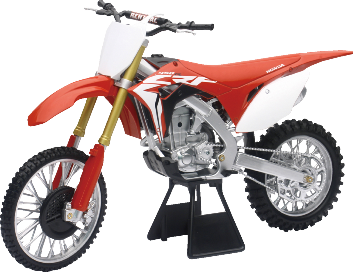 NEW RAY TOYS Honda CRF450R Dirt Bike - 1:6 Scale - Red/White 49583