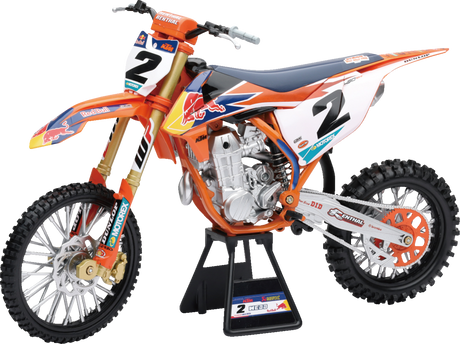 NEW RAY TOYS Red Bull KTM 450 SX-F - Cooper Webb - 1:6 Scale - Orange/Black/White 49683