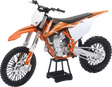 NEW RAY TOYS KTM 450 SX-F 2018 Dirt Bike - 1:10 Scale - Orange/Black/White 57943