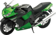 NEW RAY TOYS Kawasaki ZX-14 Sport Bike - 1:12 Scale - Green 57433B
