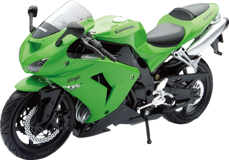 NEW RAY TOYS Kawasaki ZX-10R Sport Bike - 1:12 Scale - Green 42443A