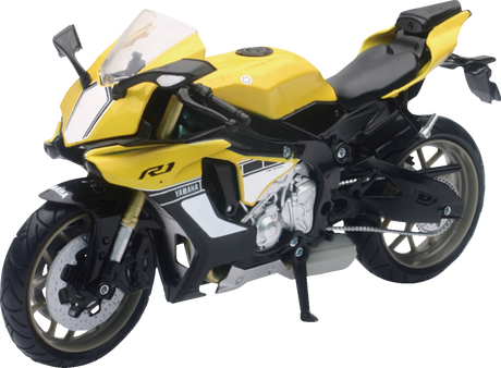 NEW RAY TOYS Yamaha YZF-R1 2016 Bike - 1:12 Scale - Yellow/Black 57803B
