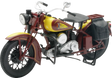 NEW RAY TOYS 1934 Indian Sport Scout - 1:12 Scale - Red/Yellow 42113