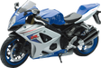 NEW RAY TOYS Suzuki GSX-R1000 Sport Bike - 1:12 Scale - Blue/Silver 57003A