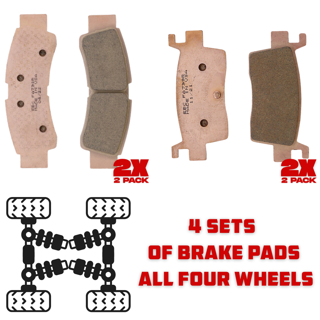 EBC Front Brake Pads Full Set for Kawasaki Teryx KRX 1000
