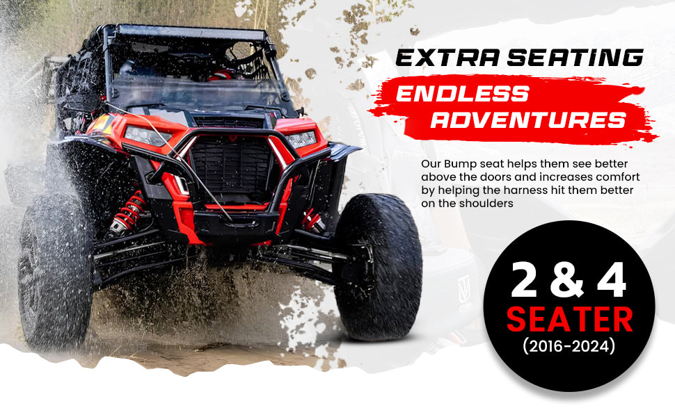 RZR 1000 Bump Seat (XP, Turbo, Turbo S, Dynamix, Trail, High Lifter) 2014-2023