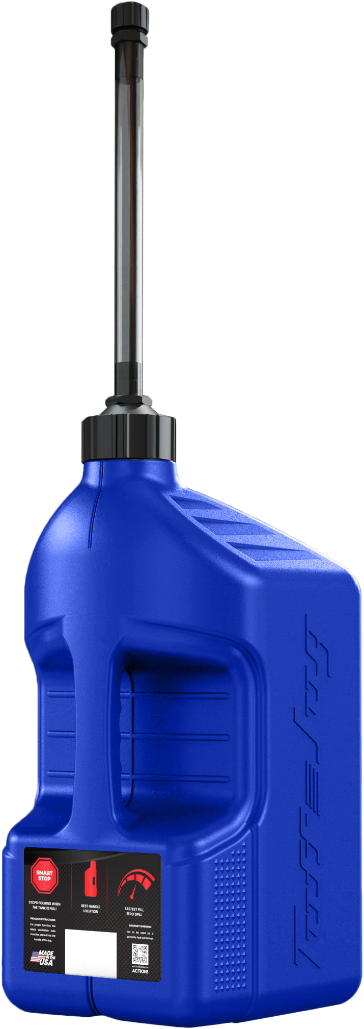 Utility Container Blue W/ Autostop Spout 5 Gal