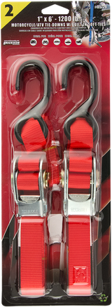 ERICKSON Over-Center Buckle Strap - 1" x 6' - Red 05729