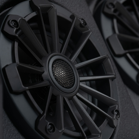 MBQD-STG4A-1 320-Watt STAGE 4 Can-Am Defender 2017-2025 Tuned Four Speaker Visor Audio System