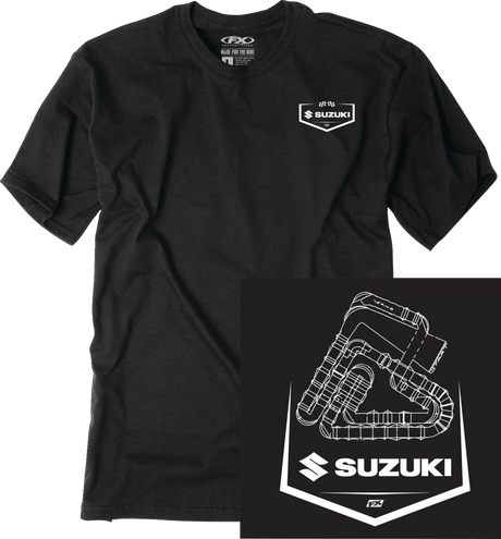 FACTORY EFFEX Suzuki Track T-Shirt - Black - Large 28-87404