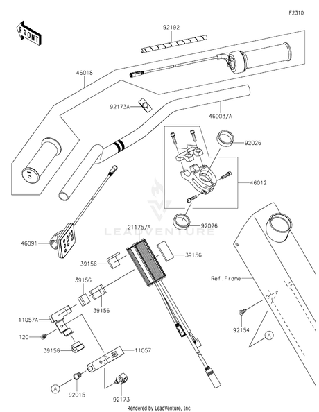 Kawasaki Elektrode Throttle Grip Assembly