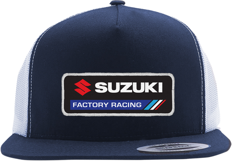 FACTORY EFFEX Suzuki Factory Hat - Navy/White 22-86404