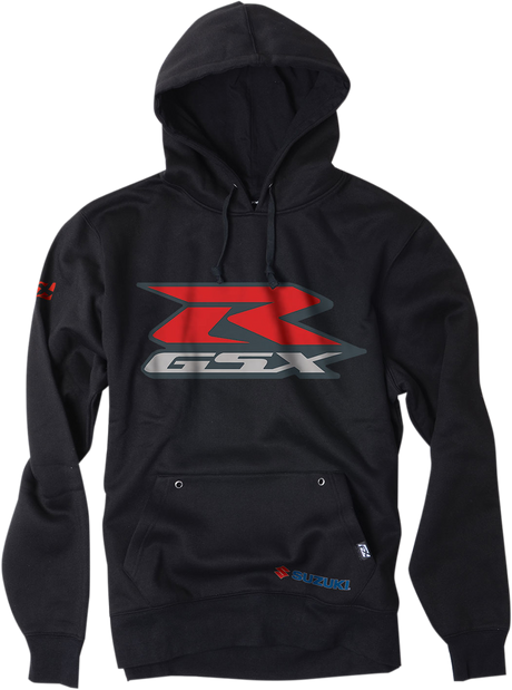 FACTORY EFFEX Suzuki GSX-R Pullover Hoodie - Black - Large 15-88412