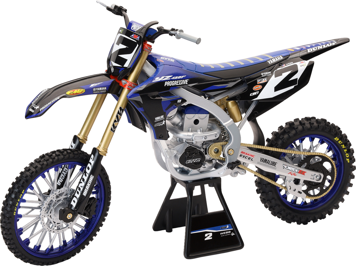 NEW RAY TOYS Yamaha YZ450F Dirt Bike - 1:6 Scale - Cooper Web #2 49753