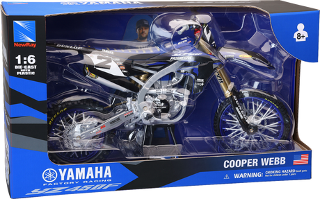 NEW RAY TOYS Yamaha YZ450F Dirt Bike - 1:6 Scale - Cooper Web #2 49753