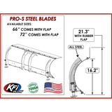 Can-Am Defender HD11 Snow Plow KFI Swift-Latch with Pro-S Blade Standard