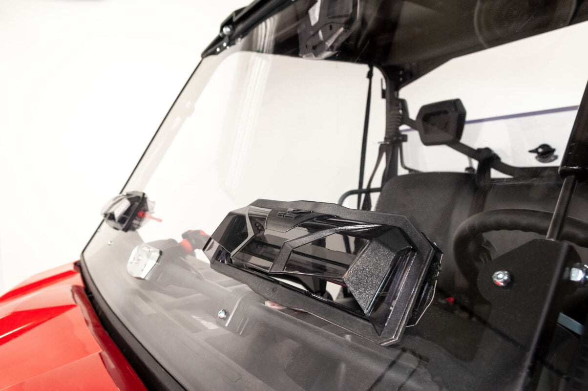 Flip-Up Vented Windshield (Scratch Resistant Polycarbonate) — Can-Am Defender