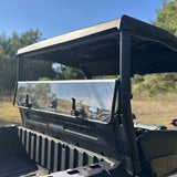 Hard Rear Folding Windshield (UV Resistant Polycarbonate) — Kawasaki Ridge