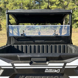 Hard Rear Folding Windshield (UV Resistant Polycarbonate) — Kawasaki Ridge