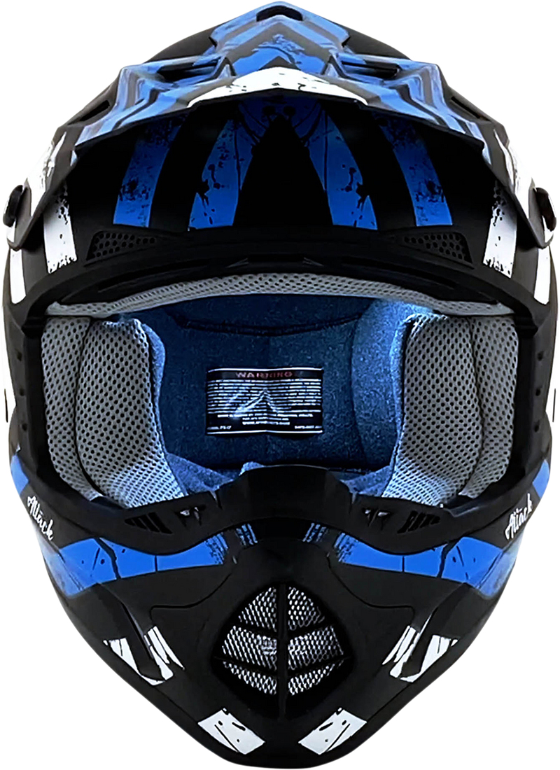 AFX FX-17Y Helmet - Attack - Matte Black/Blue - Medium 0111-1409