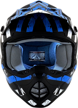 AFX FX-17Y Helmet - Attack - Matte Black/Blue - Medium 0111-1409