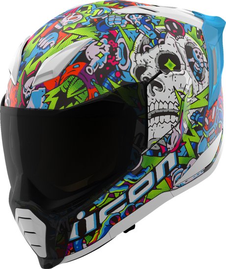 ICON Ultraflite Helmet - Doodle 3 - MIPS® - Blue - XS 0101-17972