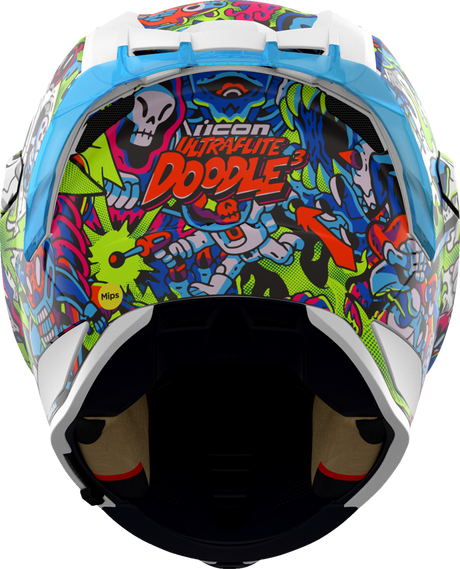 ICON Ultraflite Helmet - Doodle 3 - MIPS® - Blue - XS 0101-17972