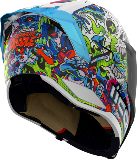 ICON Ultraflite Helmet - Doodle 3 - MIPS® - Blue - XS 0101-17972
