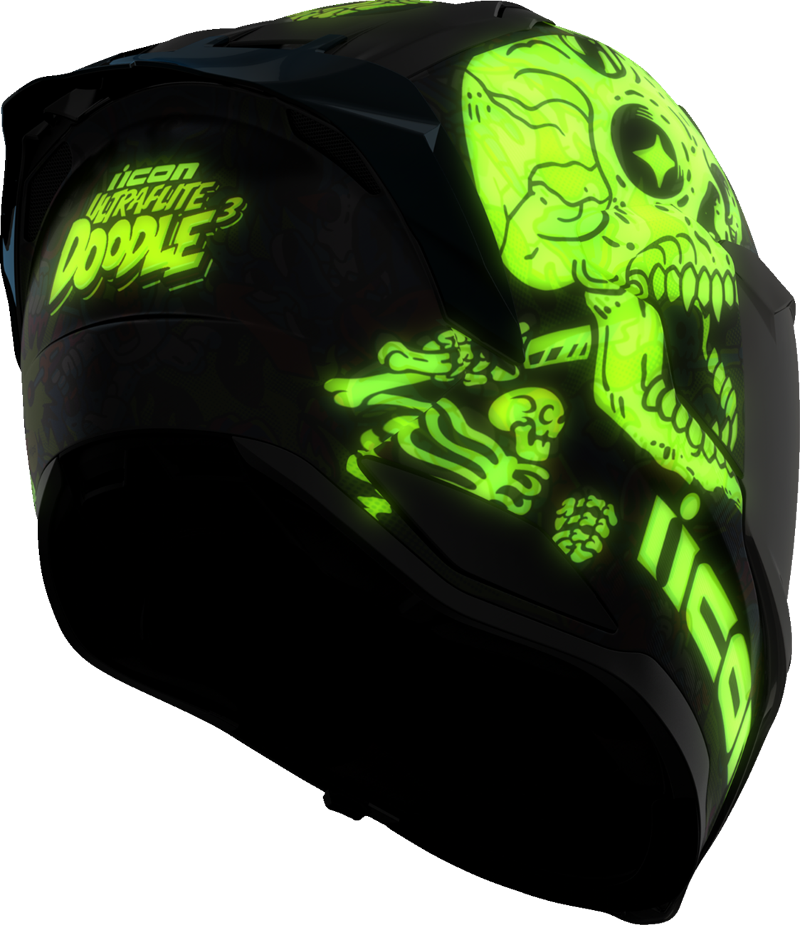 ICON Ultraflite Helmet - Doodle 3 - MIPS® - Blue - XS 0101-17972