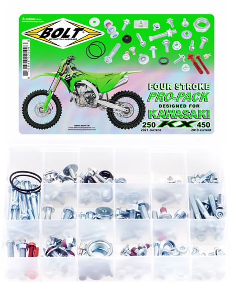 BOLT Hardware - Pro Pack - '21-'26 KX250 / '19-'26 KX450 KXPP-19F