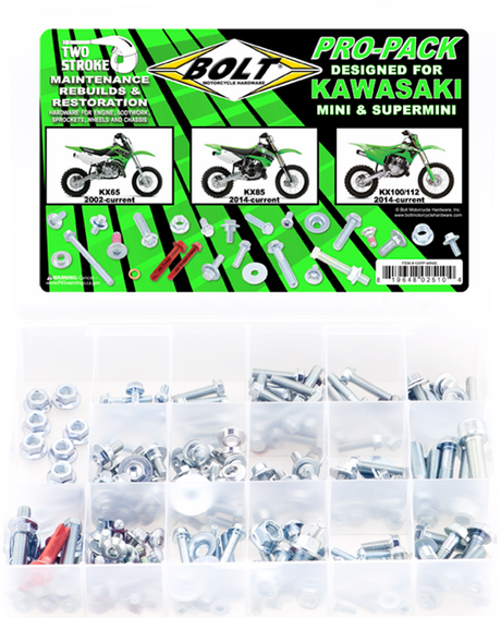 BOLT Hardware - Pro Pack - Kawasaki KX 65/85/100/112 KXPP-MINIS