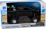 NEW RAY TOYS Toyota Tundra Off Road Pick Up w/ Kawasaki Dirt Bike - 1:32 Scale - Black/Green SS-54446