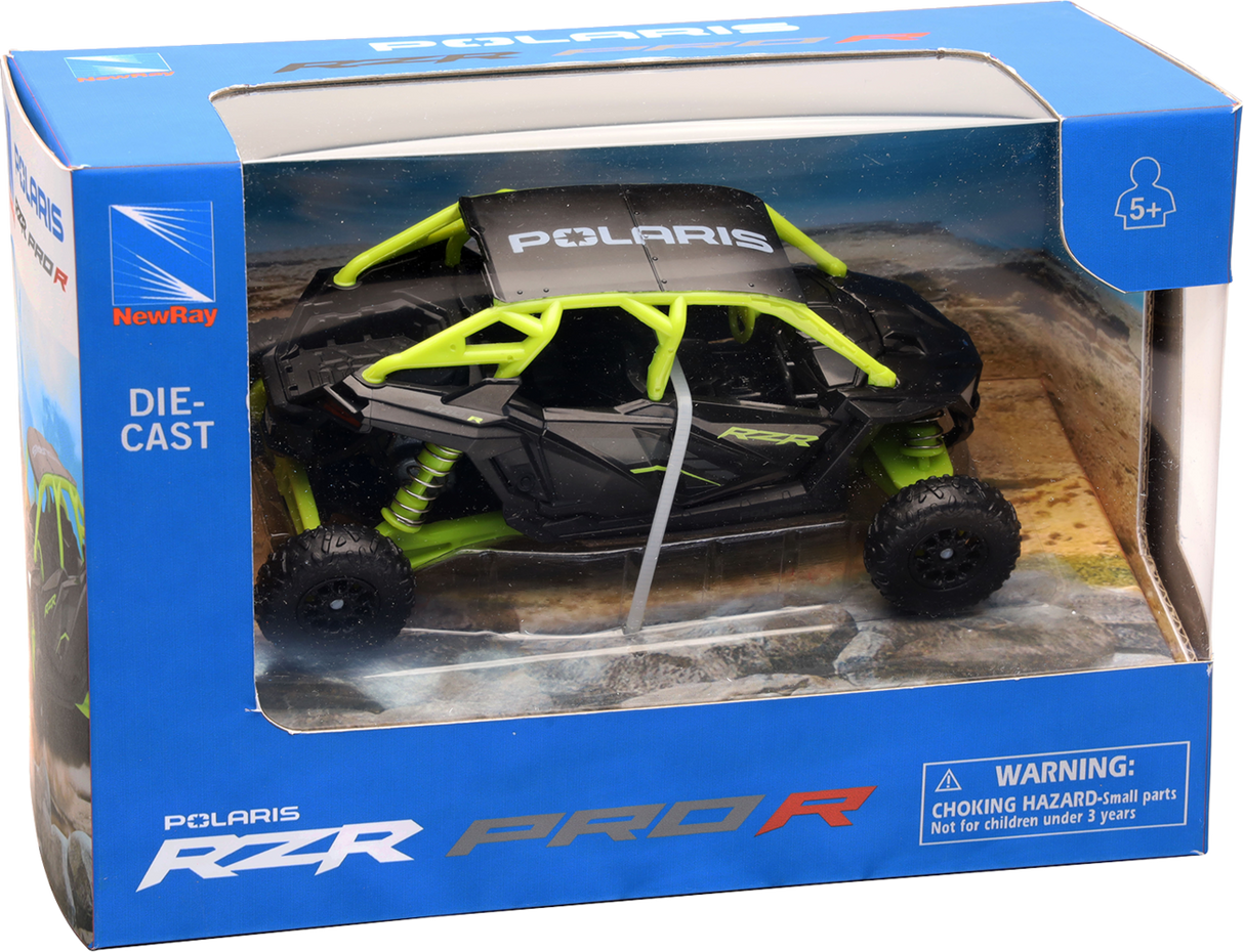 NEW RAY TOYS Polaris RZR Pro R4 - 1:18 Scale - Black 07393
