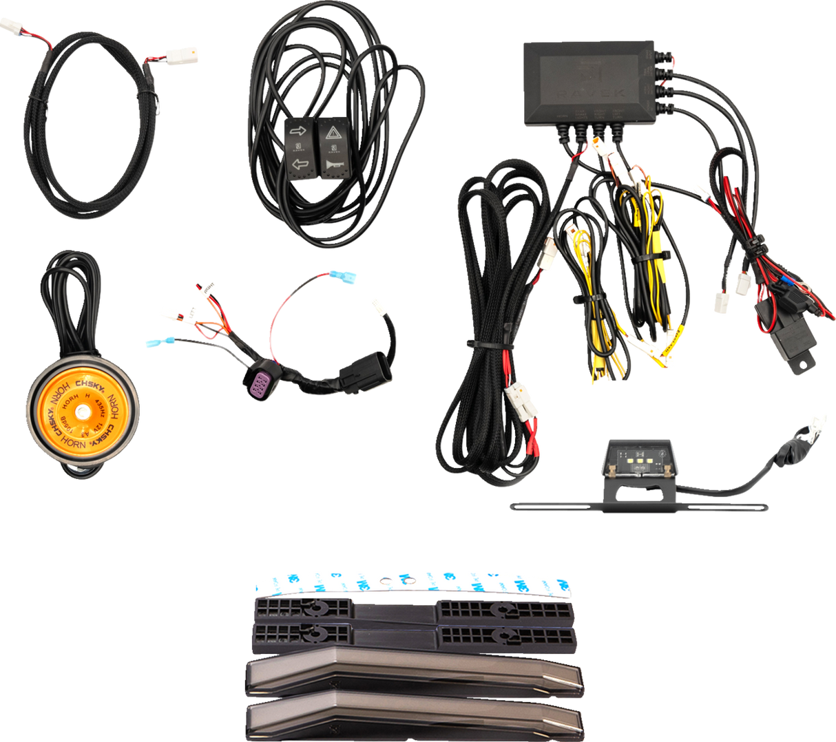 RAVEK Turn Signal Kit - White Running Light - Kawasaki Teryx 67-5000