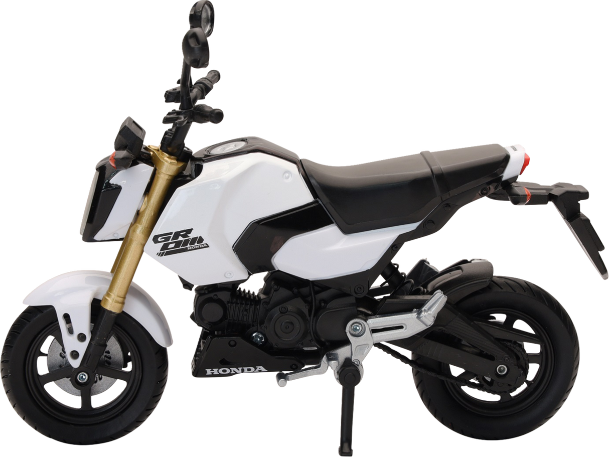 NEW RAY TOYS Honda Grom - 1:12 Scale - White 58503B