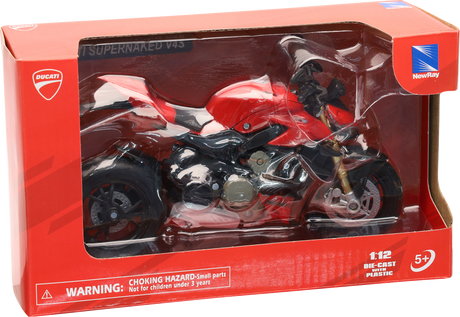 NEW RAY TOYS Ducati Streetfighter V4 - 1:12 Scale - Black/Red 58273