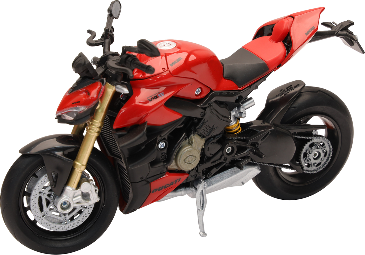 NEW RAY TOYS Ducati Streetfighter V4 - 1:12 Scale - Black/Red 58273