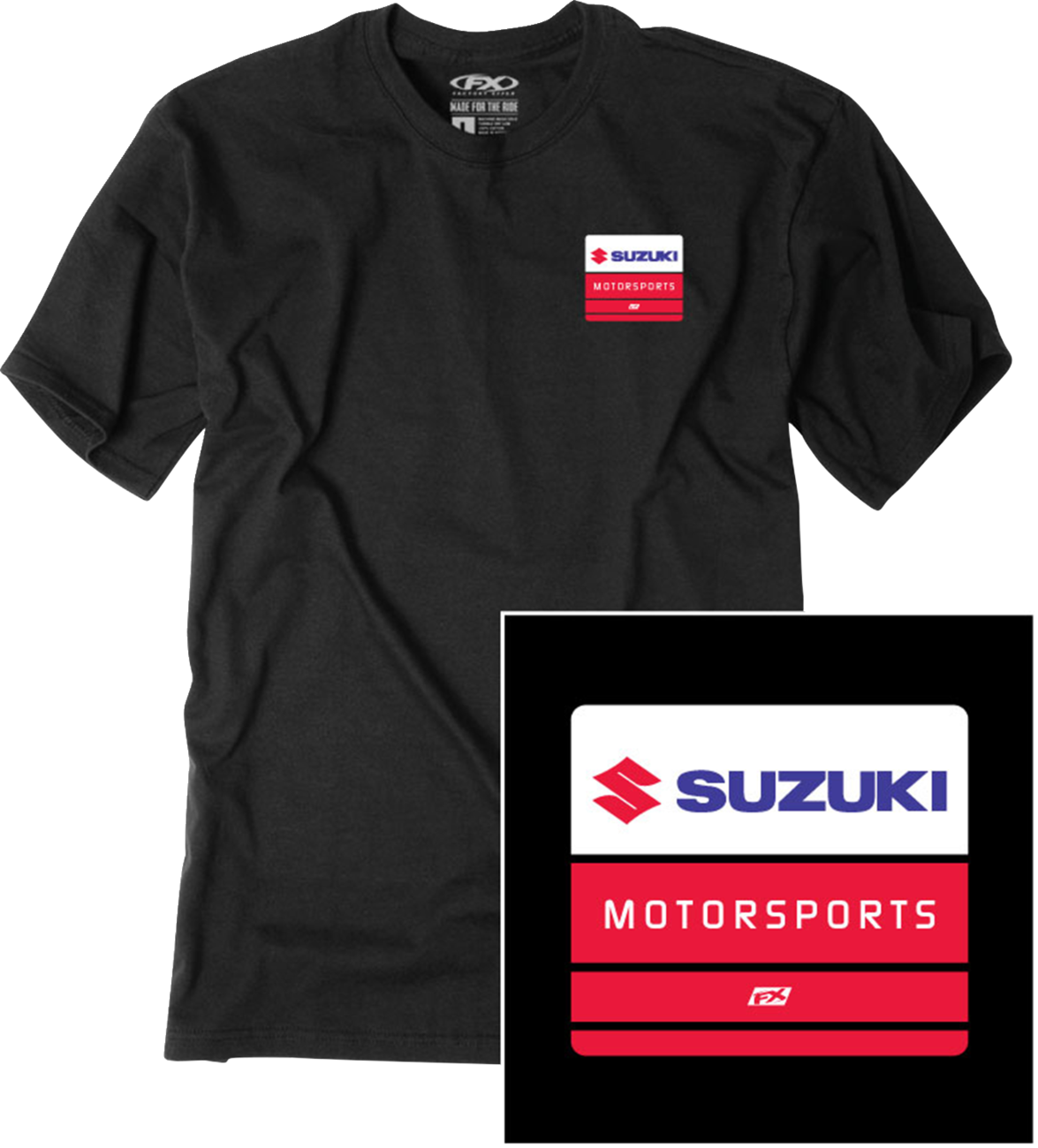 FACTORY EFFEX Suzuki Phase T-Shirt - Black - Large 29-87404