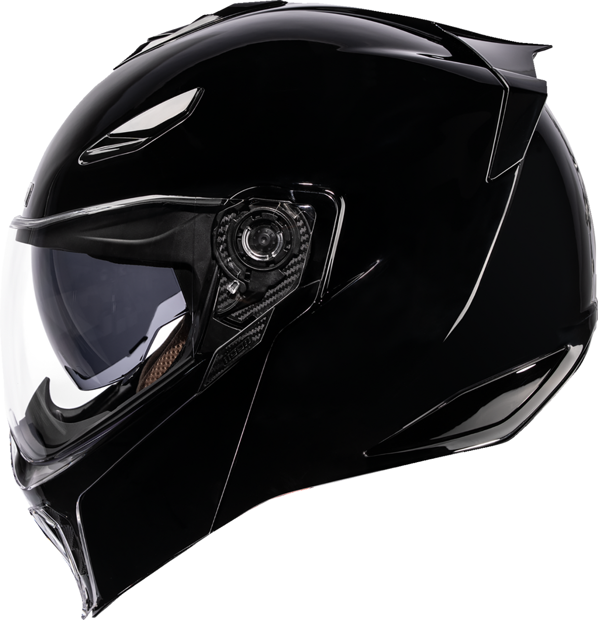 ICON Threshold™ Modular Helmet - Solid - Gloss Black - Large 0100-2814