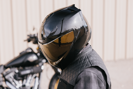 ICON Threshold™ Modular Helmet - Solid - Gloss Black - Large 0100-2814