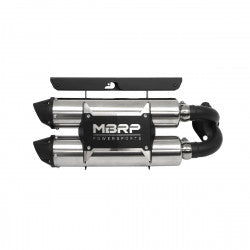 Dual Stacked Slip On System W/ Performance Muffler Blk Tip