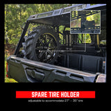 Seizmik Bed Rack Spare Tire Holder – Polaris Ranger | Can-Am Defender