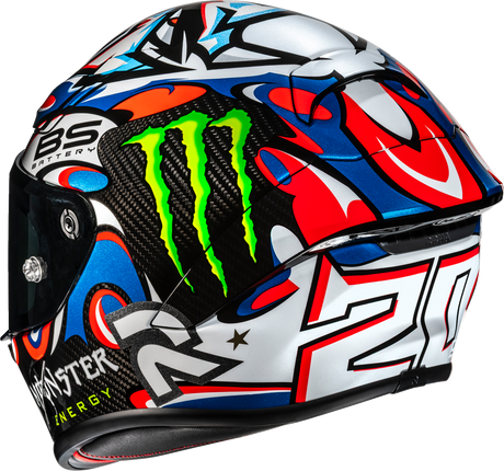 HJC RPHA 1N V2 Carbon Helmet - Quartararo Le Mans III - MC21 - Medium FB27NUS5221V