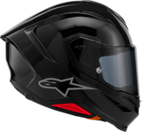 ALPINESTARS Supertech R7 Helmet - 22.06 - Solid - Gloss Black - XS 8202126-1180-XS
